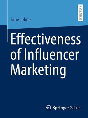cover image of Effectiveness of Influencer Marketing